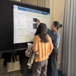 Aayusha Thapa, SRA in the lab, presenting her poster at GLMC symposium
