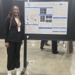 Undergrad student Nnenna Muogboh, presenting poster at NCUR- National conference on Undergradute research